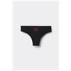 Tezenis Brasiliano Microfibra Taglio Vivo Con Strass Donna Nero