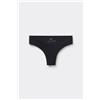 Tezenis Brasiliano Microfibra Taglio Vivo Con Strass Donna Nero