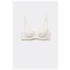 Tezenis Reggiseno Balconcino Costine Paris Cotton Cutie Donna Bianco