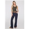 Tezenis Canotta In Cotone Organico Taglio Vivo Donna Verde