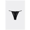 Tezenis Perizoma Con Fianchetto Tanga Glam Rib Donna Nero