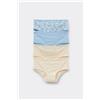 Tezenis 4 Paia Culotte Bimba Cotone Stampato Bambina Giallo