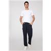 Tezenis Pantaloni Lunghi Felpa Soft Touch Cargo Uomo Blu