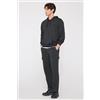 Tezenis Pantaloni Lunghi Felpa Soft Touch Cargo Uomo Grigio Scuro