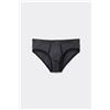 Tezenis Slip In Cotone Organico Con Bordi A Contrasto E Logo Uomo Grigio