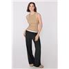 Tezenis Canotta Spalla Vogatore Cotone A Costine Donna Naturale