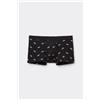 Tezenis Boxer In Cotone Elasticizzato Stampato Uomo Nero