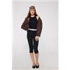 Tezenis Leggings Capri In Cotone Organico Donna Nero