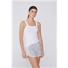 Tezenis Canotta Scollo Squadrato In Cotone A Costine Donna Bianco