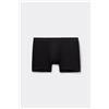 Tezenis Boxer In Viscosa Elasticizzata Con Elastico Logo Uomo Nero