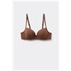 Tezenis Reggiseno Balconcino In Microfibra Riciclata Wien Donna Marrone