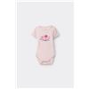 Tezenis Body Bebè Mezza Manica In 100% Cotone Stampato Rosa