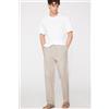 Tezenis T-shirt Girocollo In Cotone E Lino Uomo Bianco