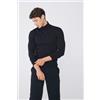 Tezenis Maglia Collo Alto In Cotone Termico Con Manica Lunga Uomo Nero