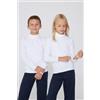 Tezenis Maglia Termica Collo Alto A Manica Lunga Bambini Unisex Unisex Bianco