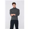 Tezenis Maglia Collo Alto In Cotone Termico Con Manica Lunga Uomo Grigio