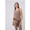 Tezenis Canotta Spalla Larga Invisible Therm Donna Marrone