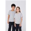 Tezenis T-shirt Basic Girocollo Bambini In 100% Cotone Unisex Unisex Grigio