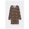 Tezenis Camicia Da Notte Viscosa Stampa Animalier Donna Animalier