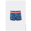 Tezenis 2 Paia Di Boxer Bimbo Cotone Stampa Lego Bambino Blu