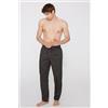 Tezenis Pantalone Lungo In Tela Cotone Con Tasche Uomo Nero