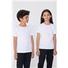 Tezenis T-shirt Basic Girocollo Bambini In 100% Cotone Unisex Unisex Bianco