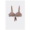 Tezenis Bikini Push-up Leggermente Imbottito Desert Stripes Donna Marrone