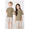Tezenis T-shirt Basic Girocollo Bambini In 100% Cotone Unisex Unisex Verde