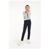 Tezenis Leggings In Cotone Elasticizzato Bambina Blu