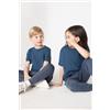 Tezenis T-shirt Basic Girocollo Bambini In 100% Cotone Unisex Unisex Blu