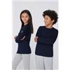 Tezenis Maglia Termica Girocollo In Cotone Bimbi Unisex Unisex Blu