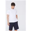 Tezenis T-shirt Basic Uomo In Cotone Uomo Bianco