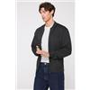 Tezenis Bomber Felpa Soft Touch Uomo Grigio Scuro