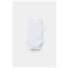 Tezenis Body Neonato Spalla Larga In 100% Cotone Tinta Unita Bianco