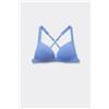 Tezenis Reggiseno Triangolo Imbottito Ibiza Cotton Cutie Donna Blu