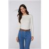 Tezenis Maglia Manica Lunga Barchetta Invisible Therm Donna Bianco