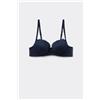 Tezenis Reggiseno Balconcino Leggermente Imbottito Pizzo Riciclato Wien Donna Blu