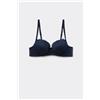Tezenis Reggiseno Balconcino Leggermente Imbottito Pizzo Riciclato Wien Donna Blu