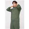 Tezenis Felpa Con Cappuccio Soft Touch Uomo Verde