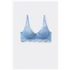 Tezenis Reggiseno Super Push-up In Pizzo Riciclato Malibù Donna Azzurro