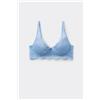 Tezenis Reggiseno Super Push-up In Pizzo Riciclato Malibù Donna Azzurro