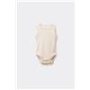 Tezenis Body Neonato Spalla Larga In 100% Cotone Tinta Unita Avorio
