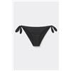 Tezenis Bikini Slip Laccetti Micro Riciclata Donna Nero