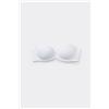 Tezenis Reggiseno Fascia Super Imbottito Madrid In Microfibra Riciclata Donna Bianco