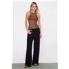 Tezenis Body Con Reggiseno Leggermente Imbottito Essential Tulle Donna Marrone