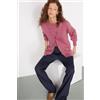 Tezenis Cardigan In Cotone E Modal In Maglia Calata Scollo V Donna Rosa