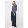 Tezenis Cardigan In Cotone E Modal In Maglia Calata Scollo V Donna Blu