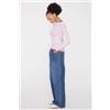 Tezenis Maglia Barchetta Cotone Costine Righe Donna Rosa