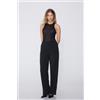 Tezenis Pantalone Lungo Dritto Tela Viscosa Donna Nero