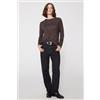 Tezenis Jeans Lunghi Dritti 5 Tasche Donna Nero